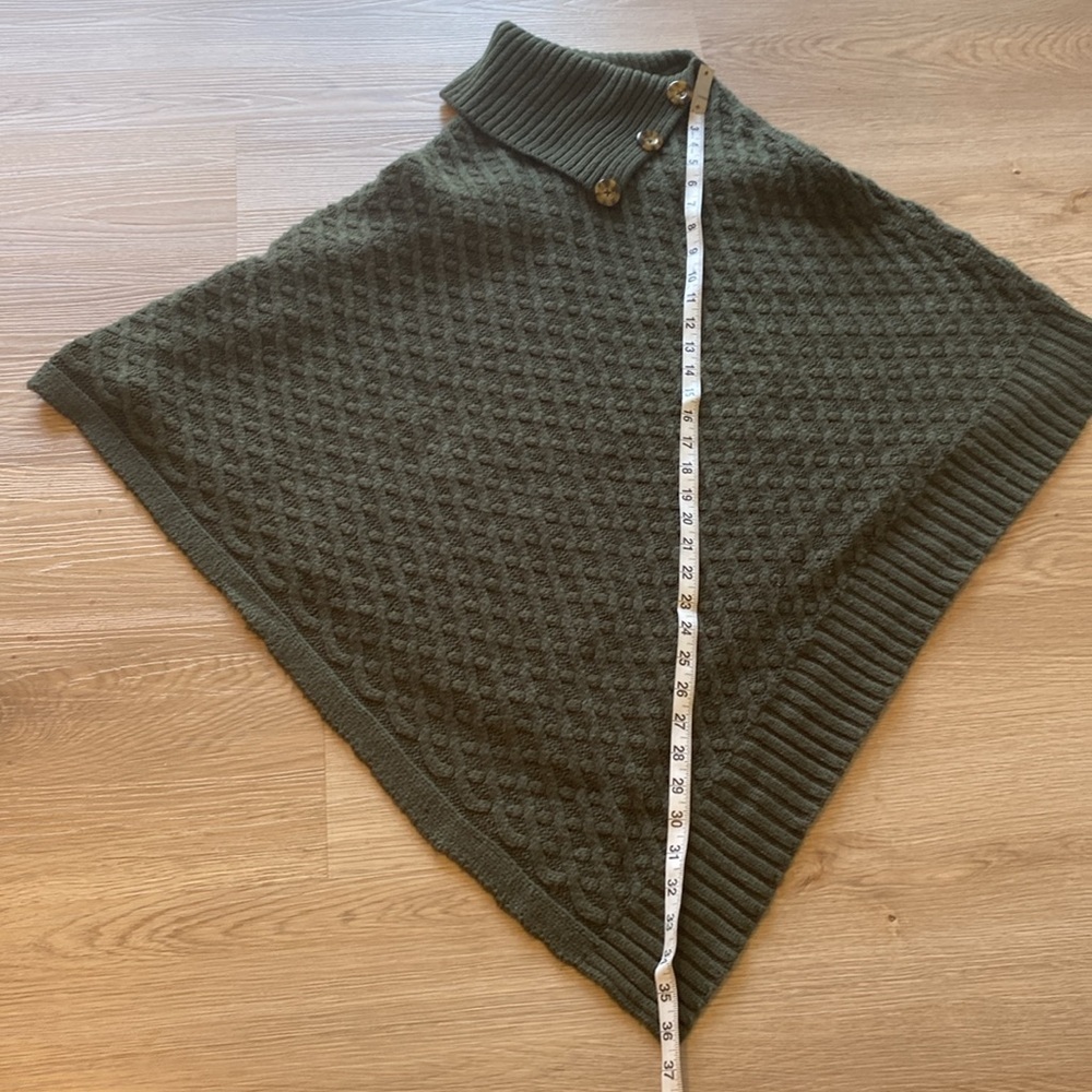 Lord & Taylor Knit Poncho Sweater - Picture 9 of 9